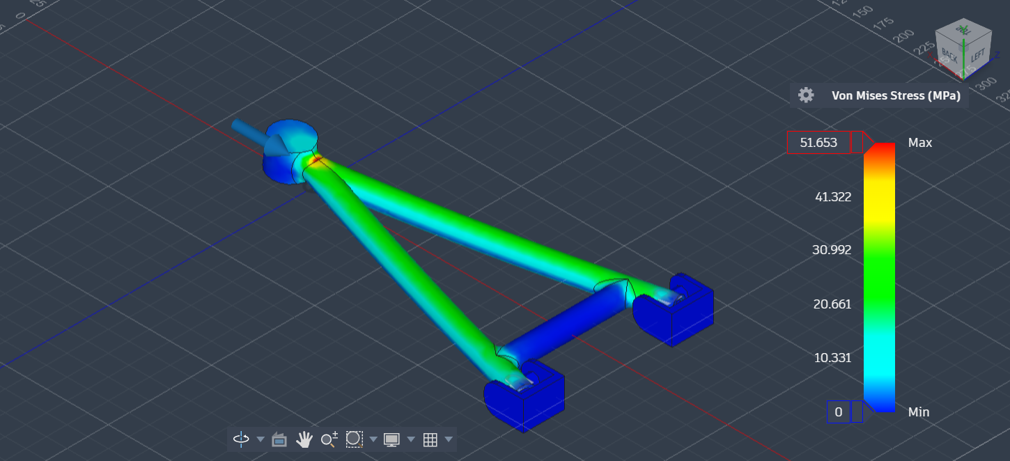 FEA Stress Analysis of a Suspension Wishbone