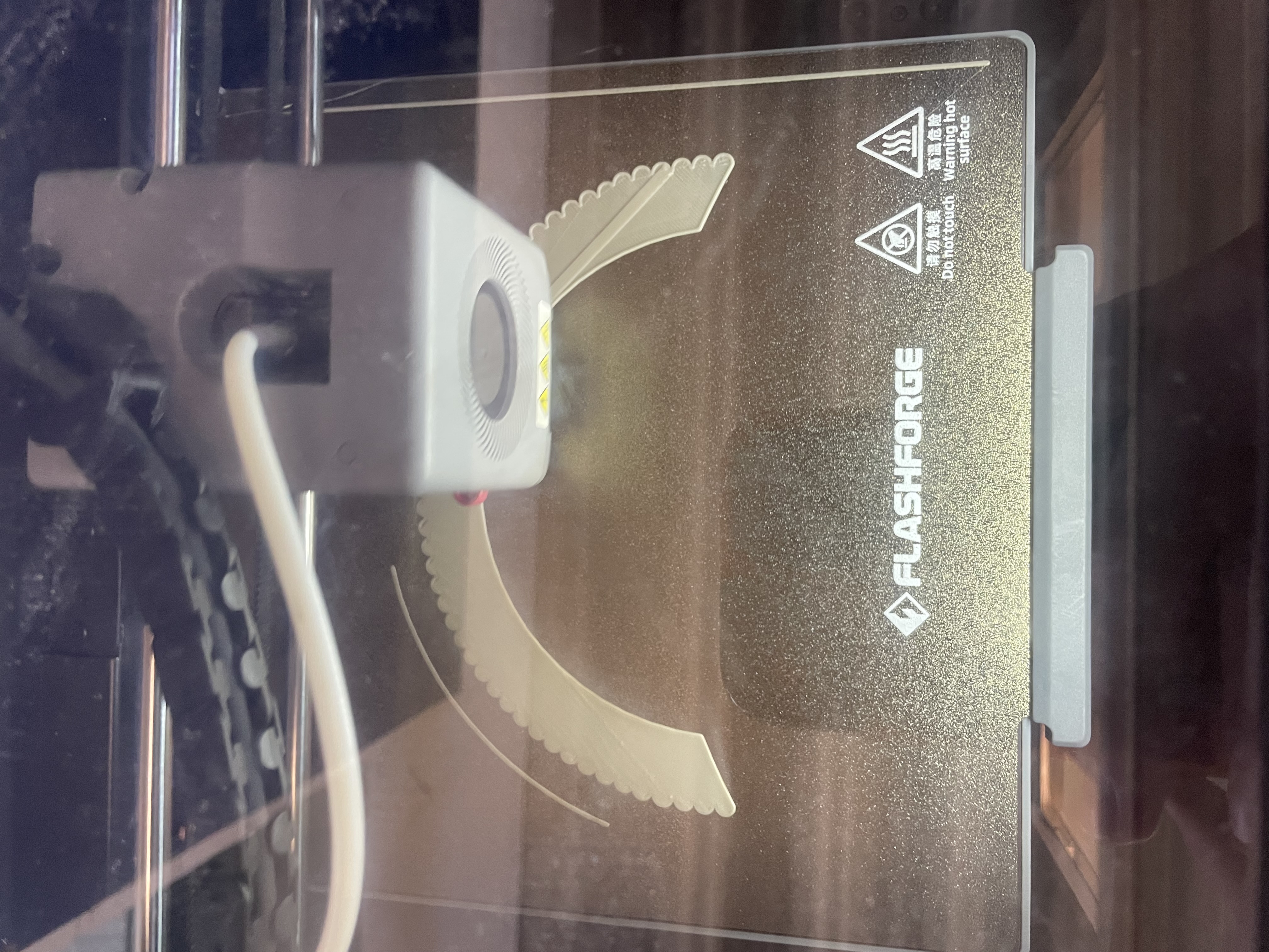 Handle printing — early layers